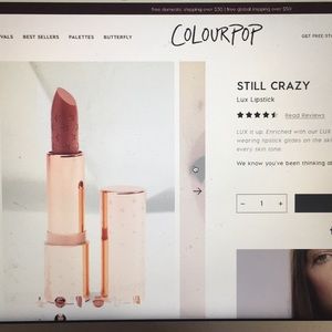 New, Colourpop lux lipstick in “still crazy”